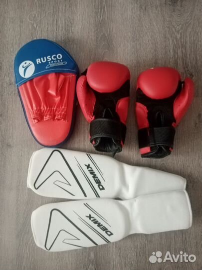 Перчатки для единоборств, защита голени, лапа