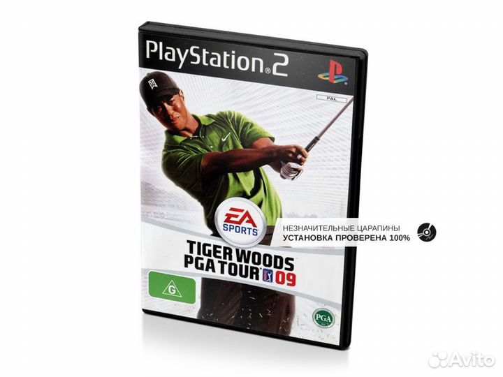 Tiger Woods PGA Tour 09, б/у, незнач.царап. (PS2)