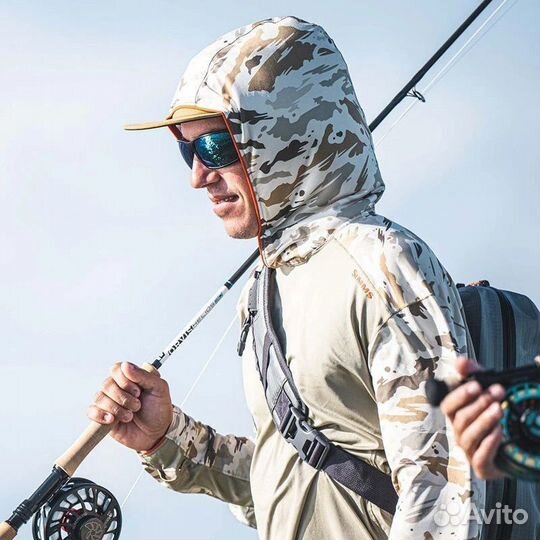 Термофутболка Simms Bugstopper Solarflex Hoody