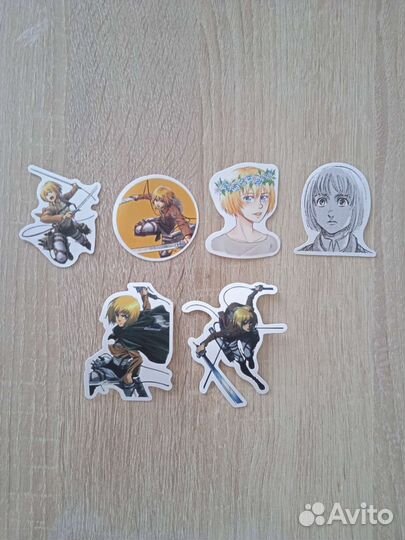 Наклейки стикеры аниме Армин Арлерт