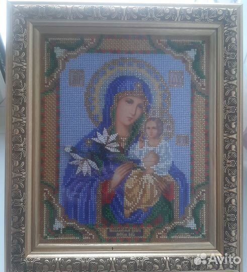 Иконы ручной работы вышитые бисером