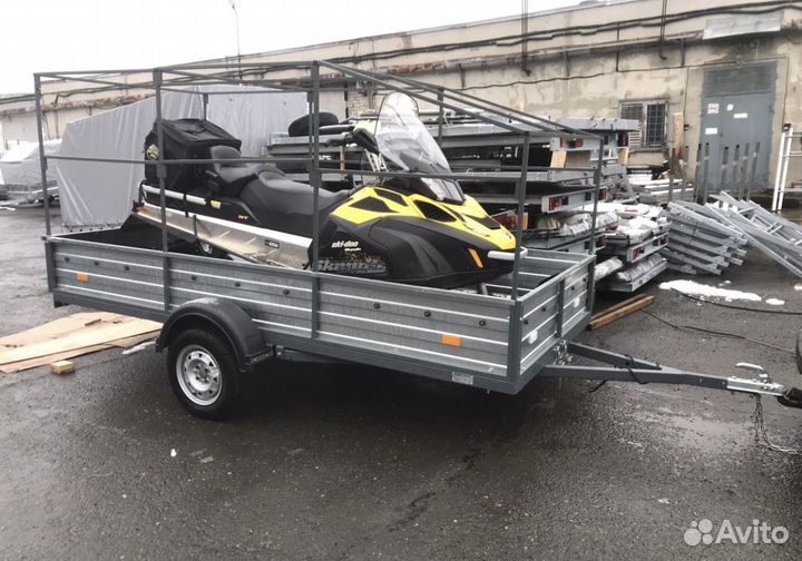 Прицеп для снегохода 3200х1500мм с тентом Ул