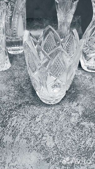 Ваза хрустальная