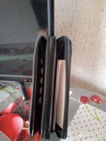 Кошелек женский чёрный новый кож.зам