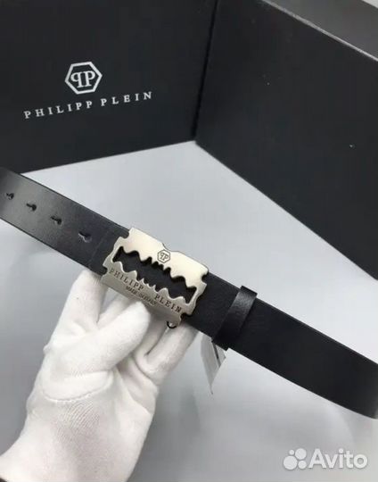 Ремень Philipp Plein натуральная кожа 120 см