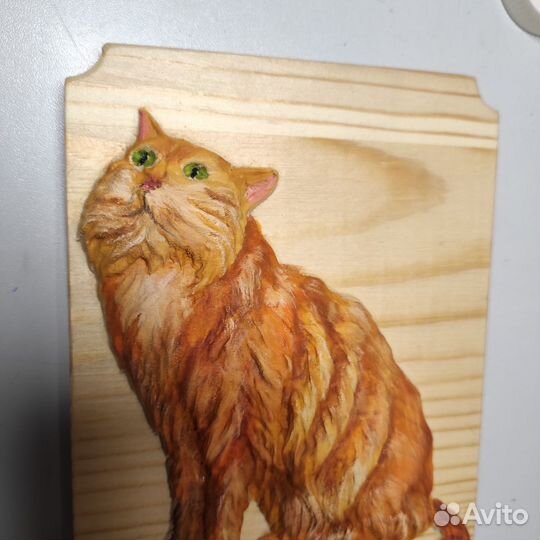 Панно рыжий кот