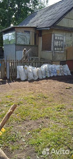 Навоз в мешках