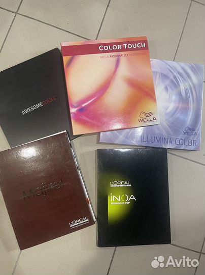 Политры красок для окрашивания волос