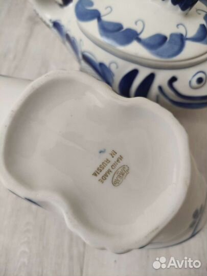 Статуэтка рыба икорница гжель СССР