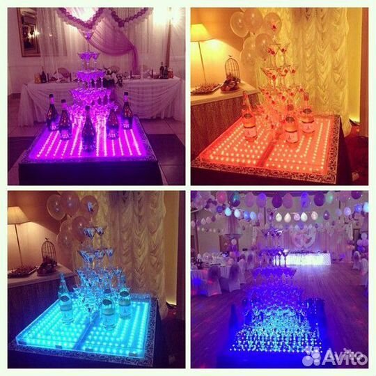 Пирамида шампанского на юбилей