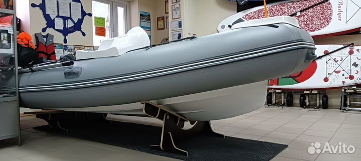 Риб лодка моторная комбинированная пластик+баллоны
