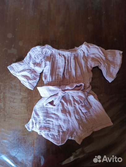 Муслиновый боди на девочку 74-86
