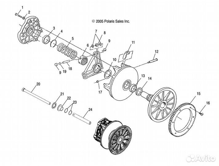 Втулка / ASM. roller AND bushing(3) 1321622