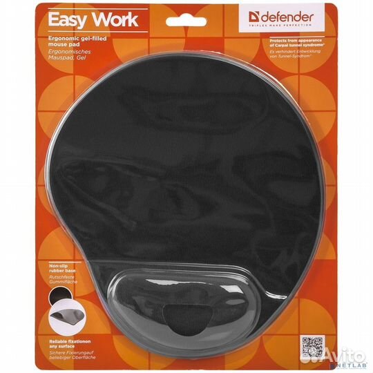 Defender Коврик для мыши Easy Work черный 260х225х