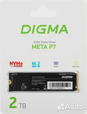 Твердотельный накопитель (SSD) Digma dgsm4002TP73T