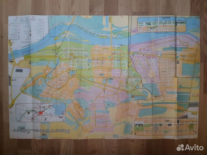 Туристская схема Ростов-на-Дону, 1979г