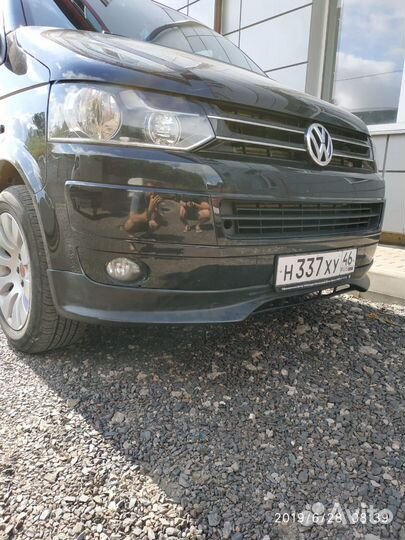 Накладка переднего бампера vw t5 HP