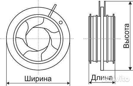 Клапан Iris 200 мм