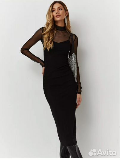 Вечернее платье сетка