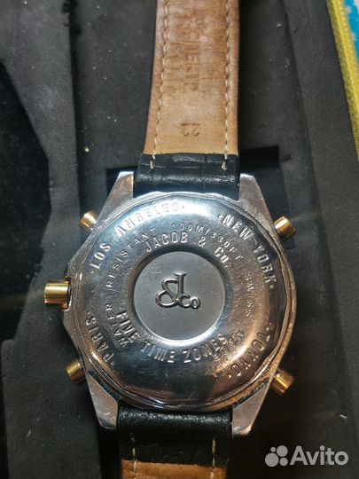 Часы Jacob&co золото+сталь