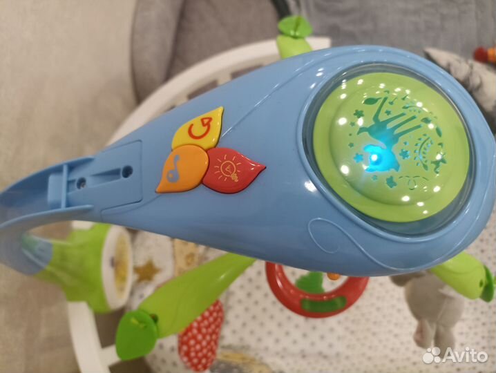 Музыкальный мобиль на кроватку с подсветкой