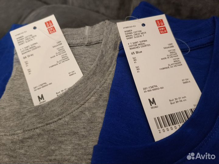 Футболка женская тм Uniqlo размер L, М(с биркой)