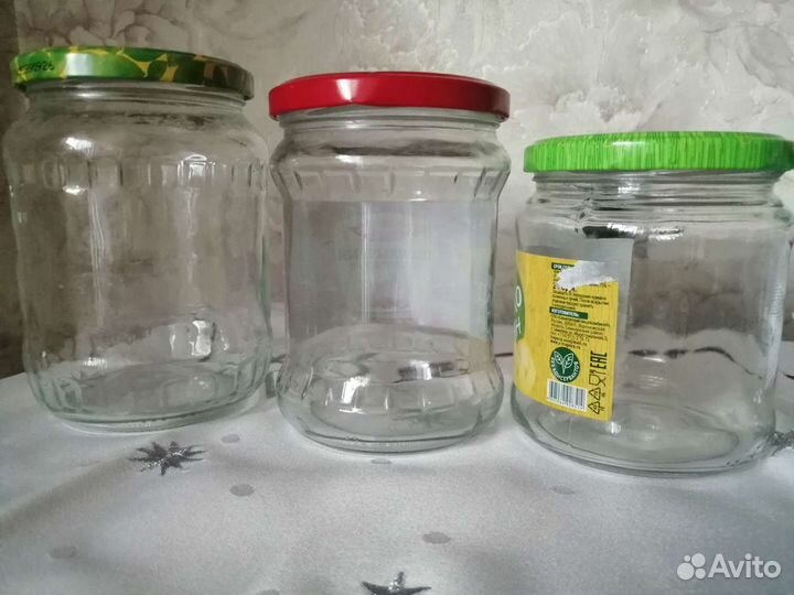 Банки стеклянные с винтовыми крышками