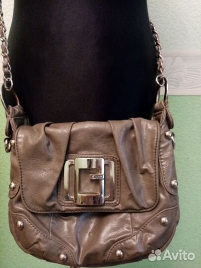 Сумка Guess, кроссбоди, натуральная кожа