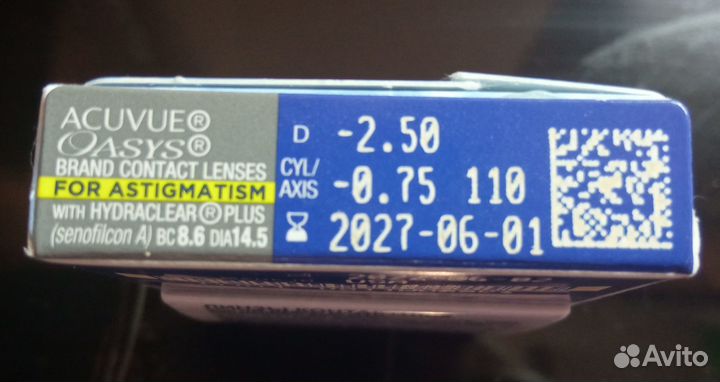 Контактные линзы Acuvue Oasys for astigmatism