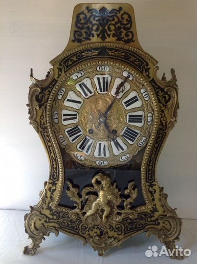 Часы каминные. J. verhagen. 19 в. Стиль Буль