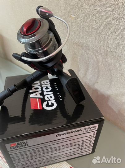 Катушка Abu Garcia cardinal 52FD. Новая