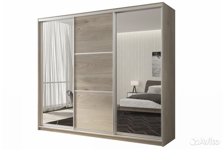 Шкаф-купе 3-дверный 