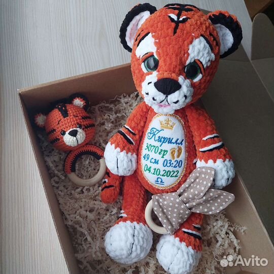 Игрушка тигр метрика