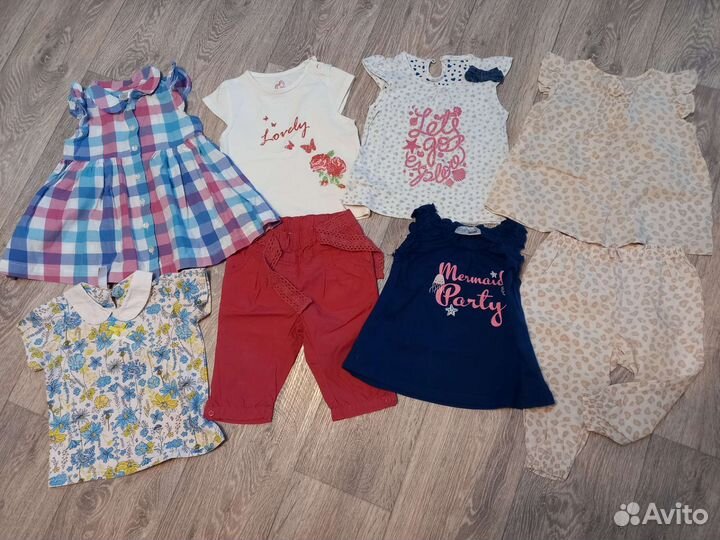 Детские вещи пакетом для девочек 80