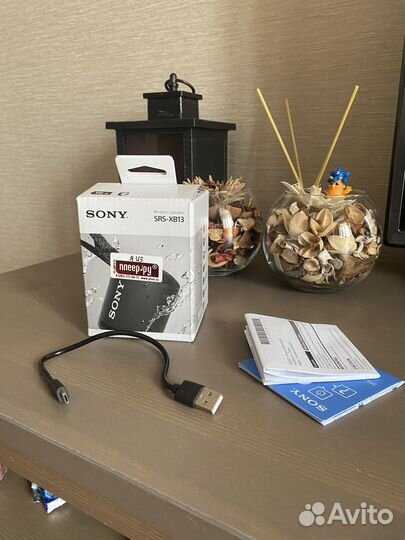 Портативная акустика Sony SRS-XB13, черный