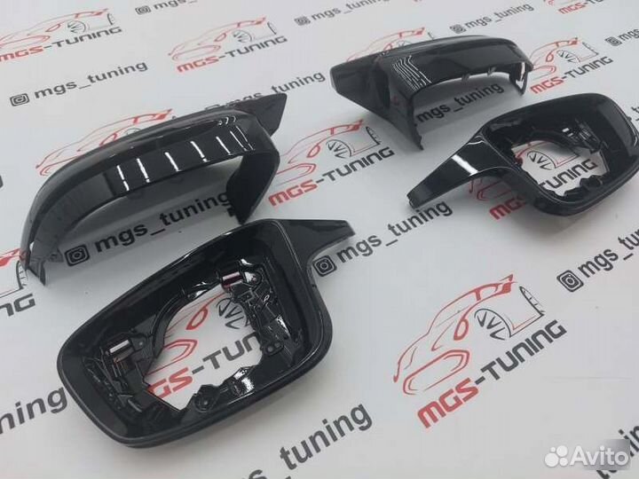Корпуса зеркал стиль M черные для BMW 5 серии G30