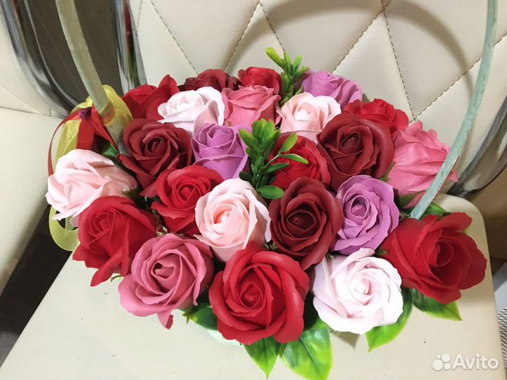 Букет из мыльных цветов