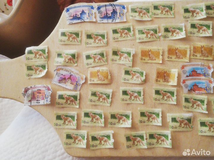 Марки почтовые старинные 53 шт 5 ру 1шт