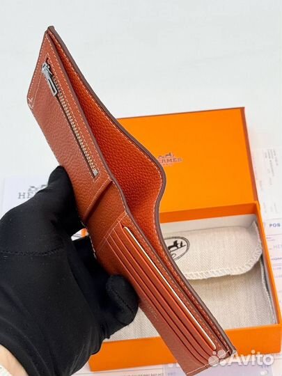 Портмоне кошелёк мужской кожаный Hermes