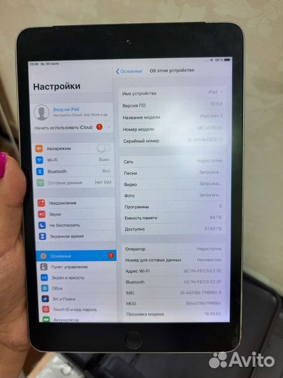 iPad mini 3 64gb/974
