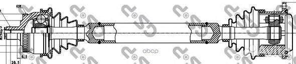 Приводной вал 299108 GSP