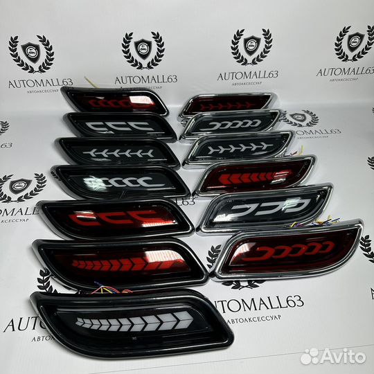 Катафоты priora 2 заднего бампера LED