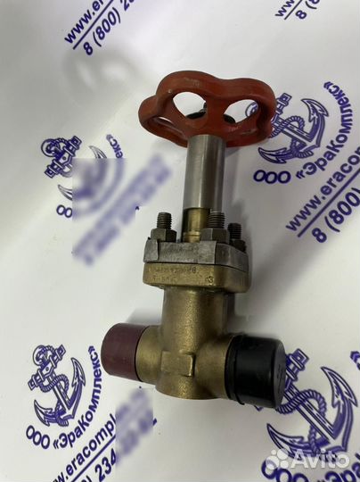 Клапан запорный штуцерный проходной ду-10, ру-400