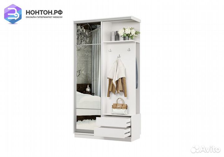 Прихожая-купе Аквила белая