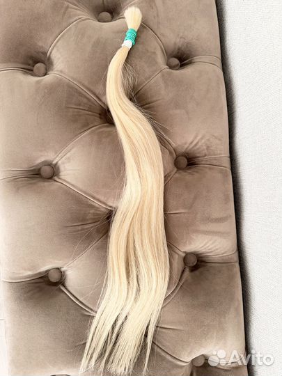 Волосы для наращивания 50 см блонд