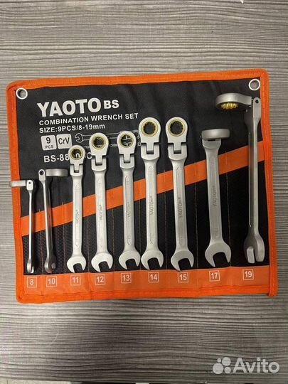 Набор ключей, трещеток 9 в1