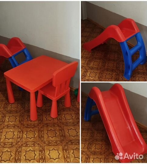 Стул Стол Горка для детей