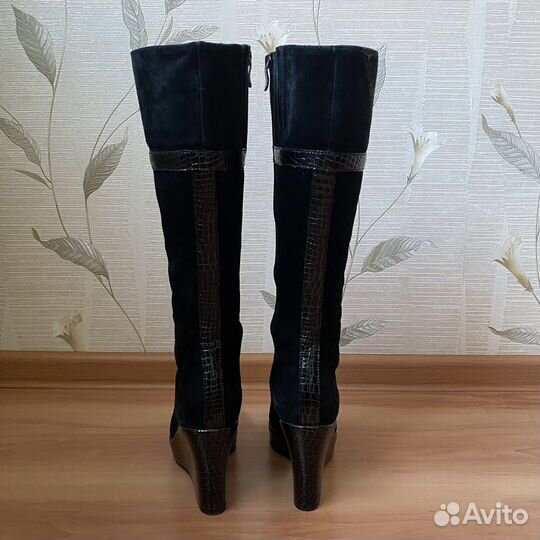 Сапоги зимние новые замшевые