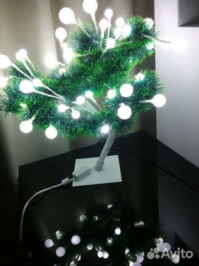 Дерево-Светильник настольный, интерьер