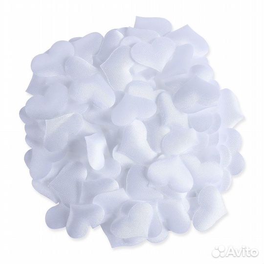 Декоративные сердечки 35мм атласные 100шт